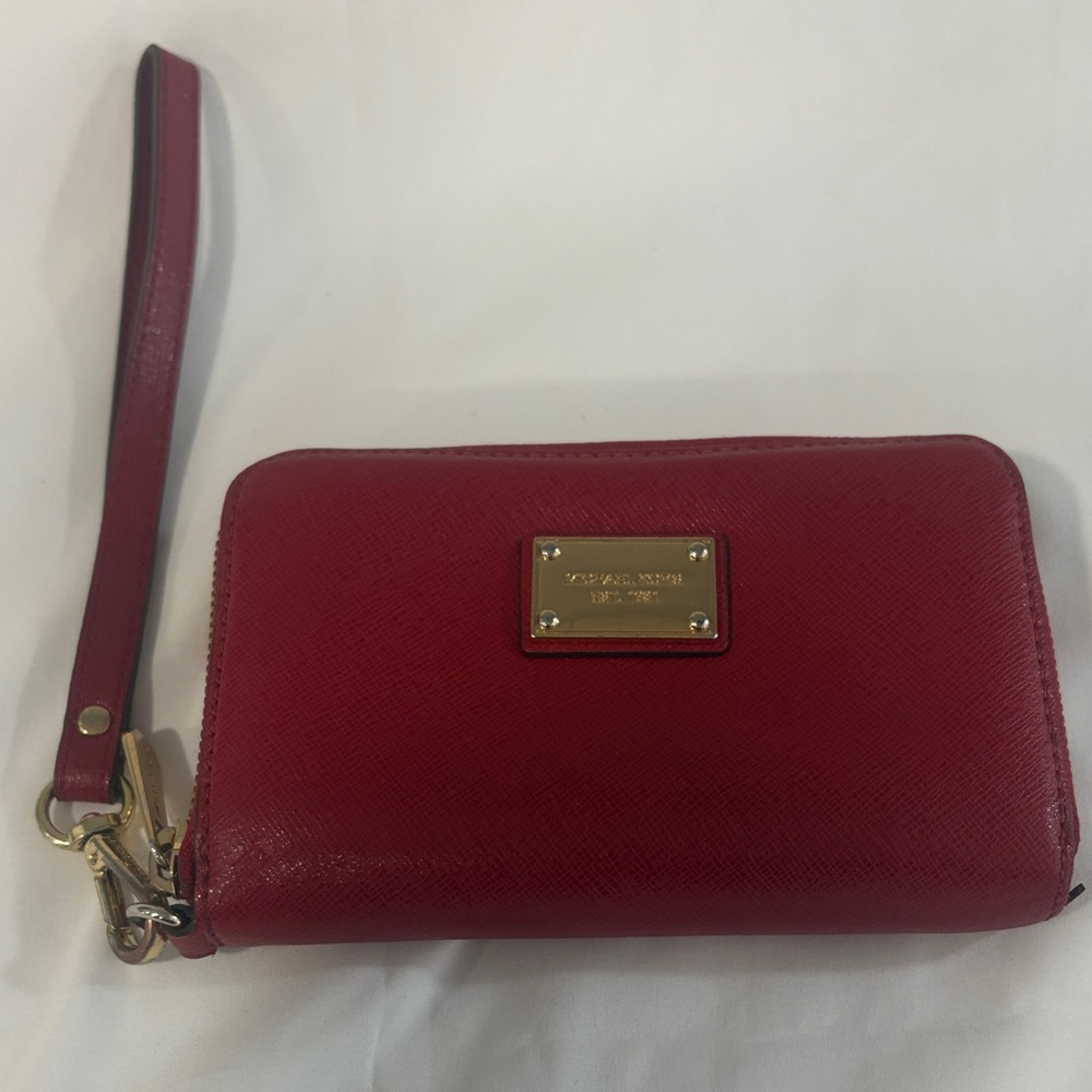 Michael Kors Scarlet Red Wristlet